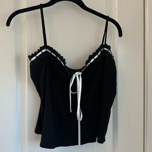Black crop top